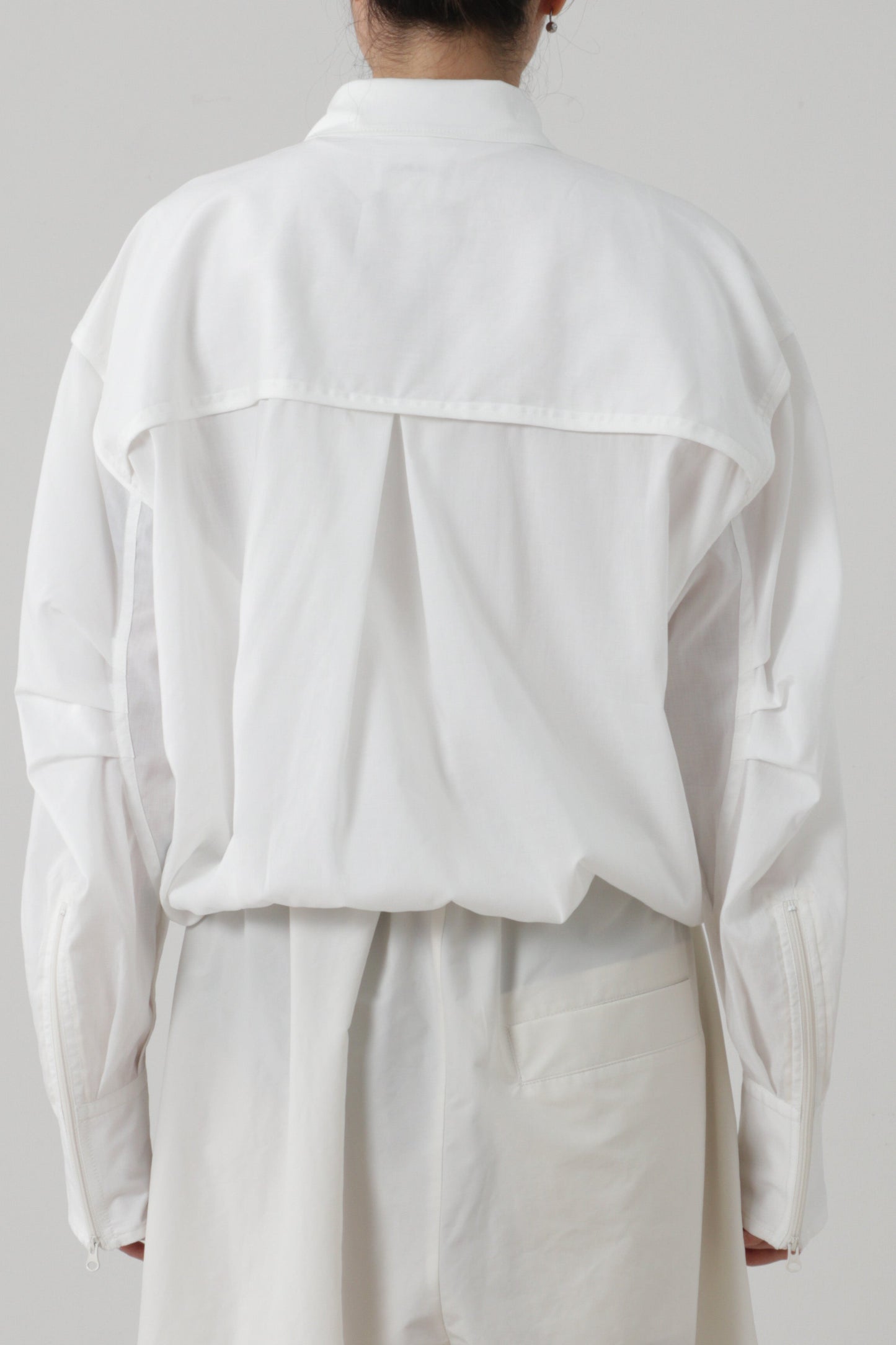 Collared Zipper Front Shirt