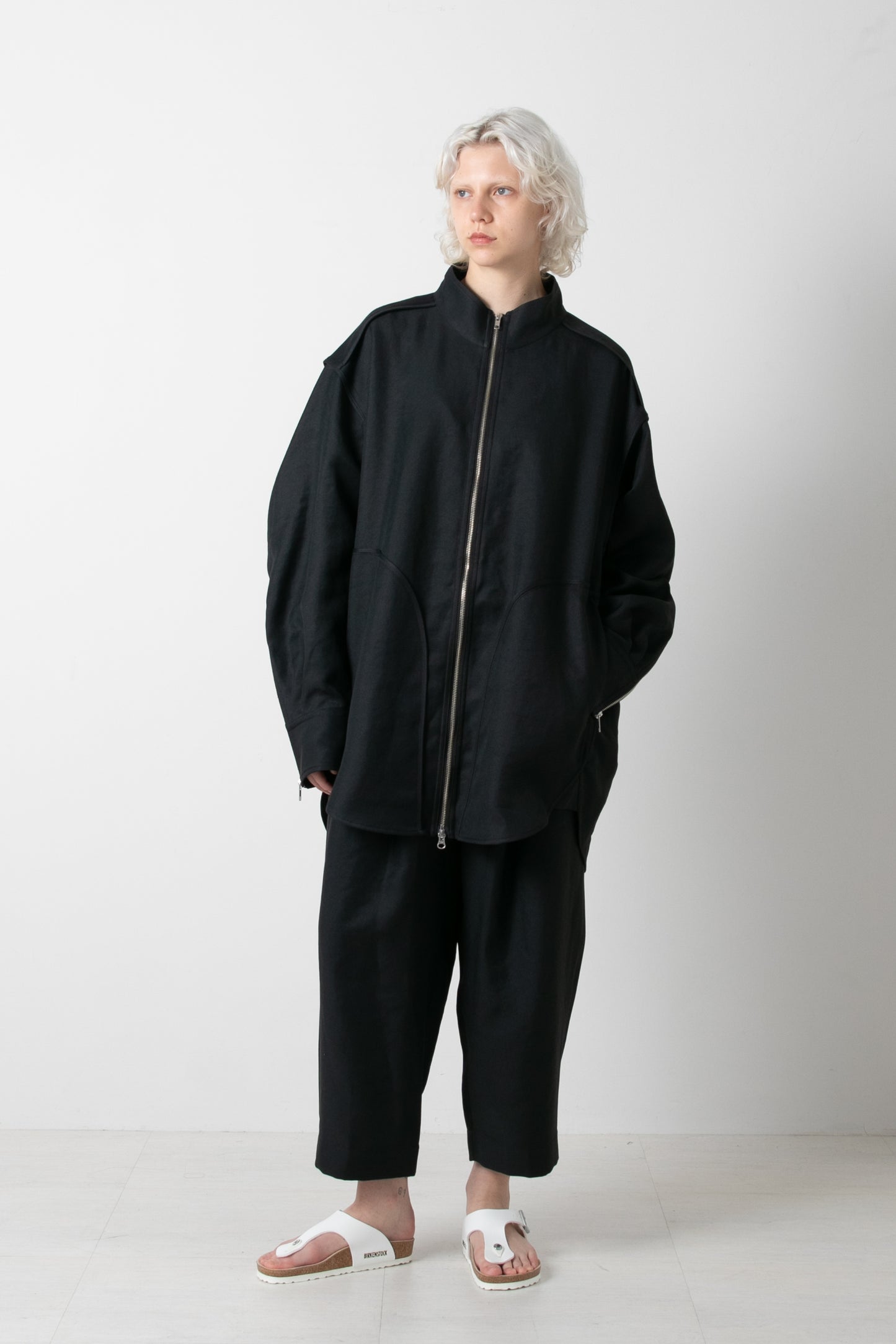 Easy tucked twill Pants