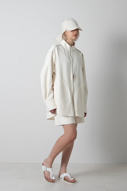 Zipper Front Overshirt