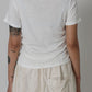 Ribed Mini Drape Tee