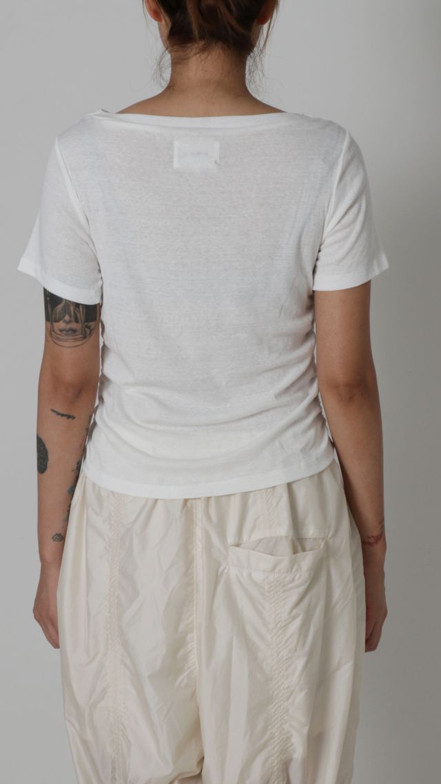 Ribed Mini Drape Tee
