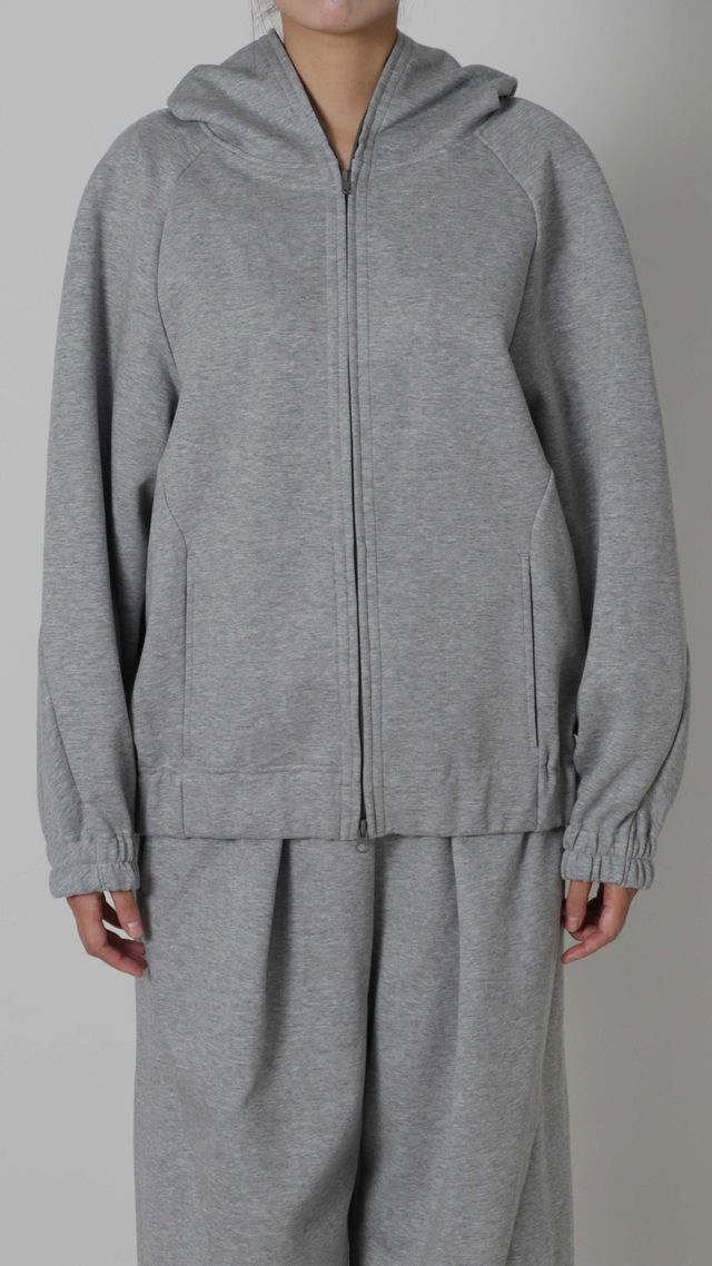 Double knit Zip Hoodie