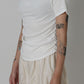 Ribed Mini Drape Tee