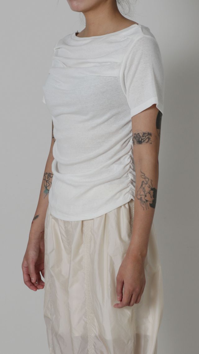 Ribed Mini Drape Tee