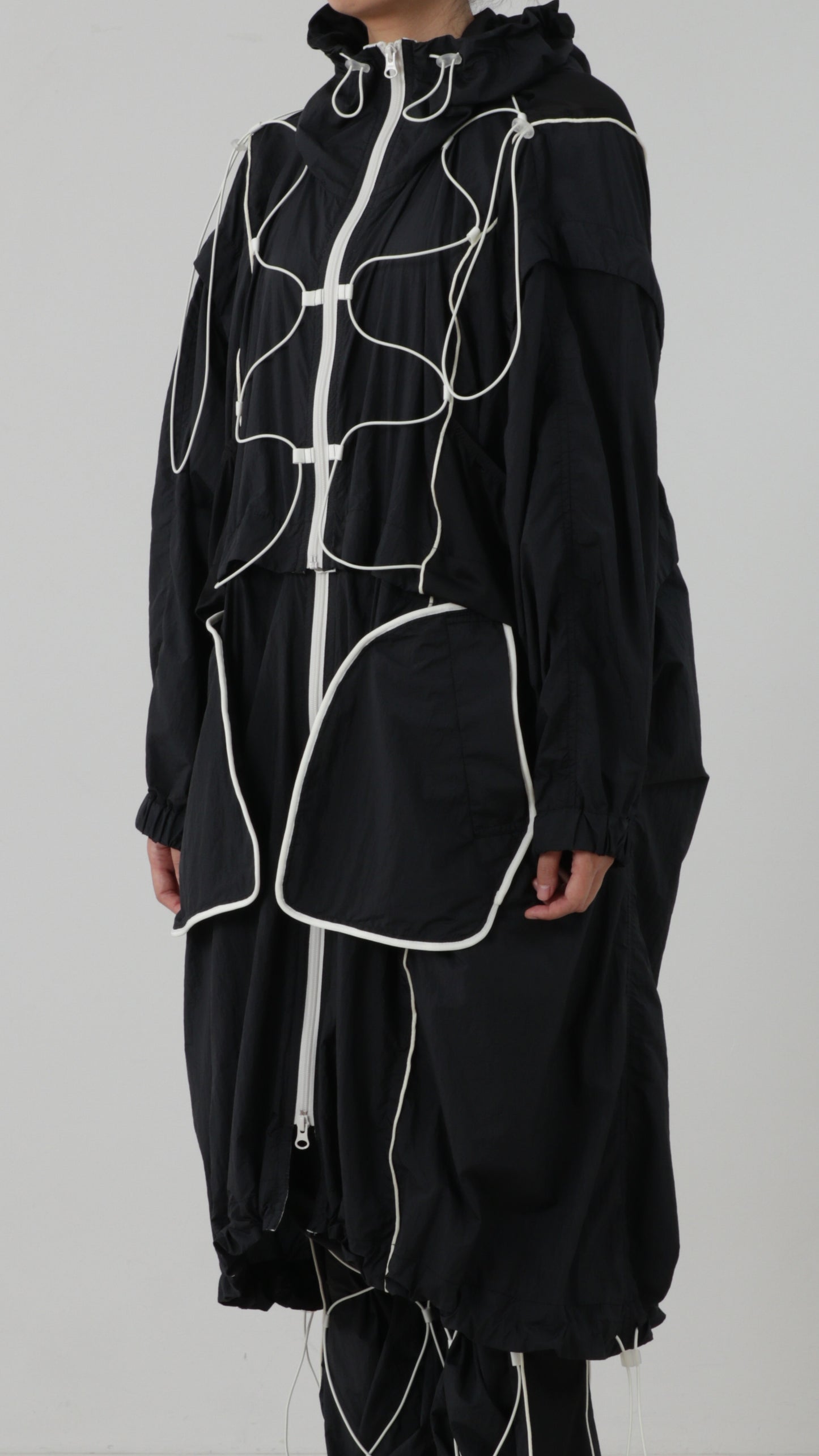 Convertible Draw-cord Coat