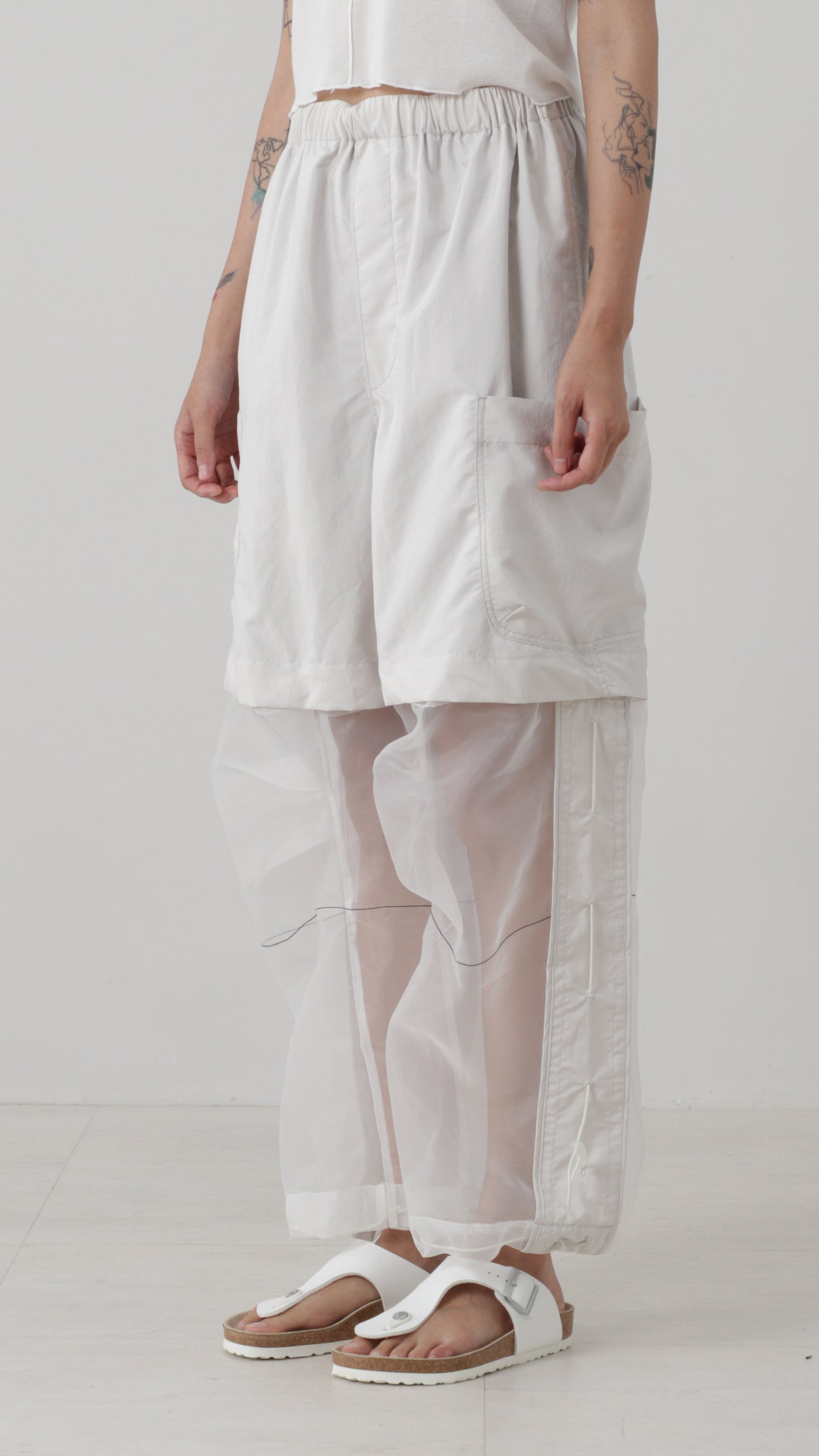 Organdy Combo Pants