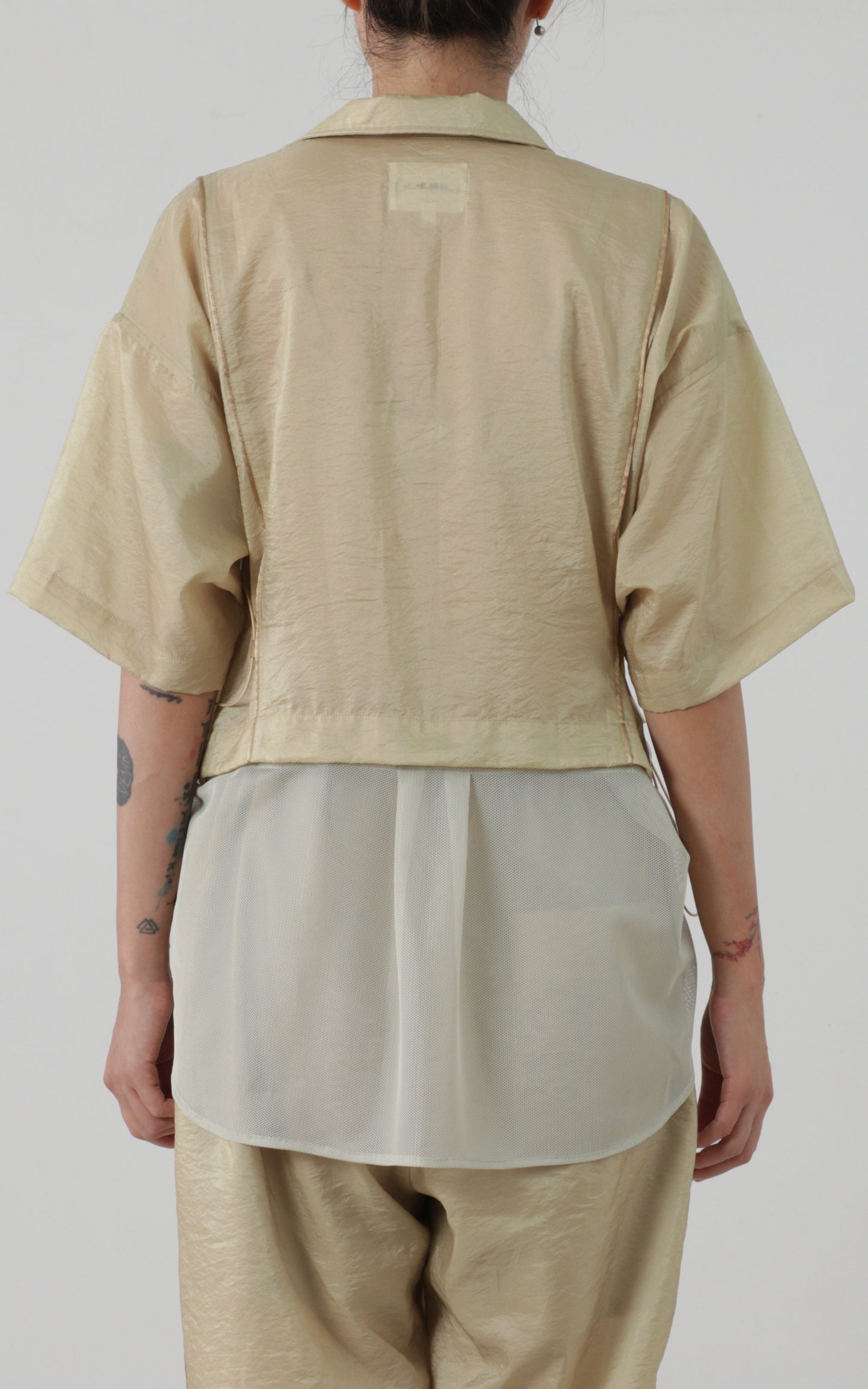 Draw-cord Tiered Shirt