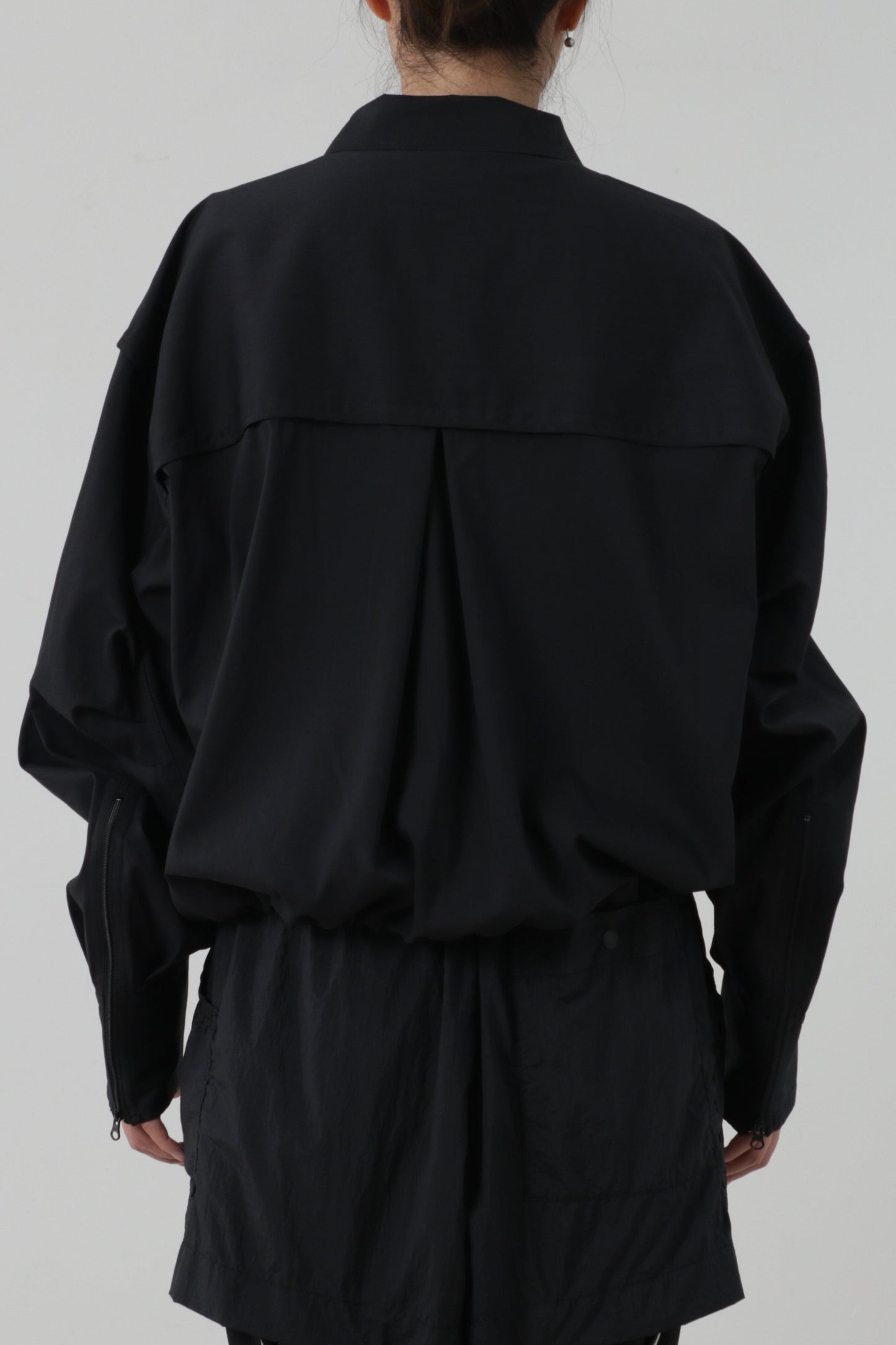 Collared Zipper Front Shirt