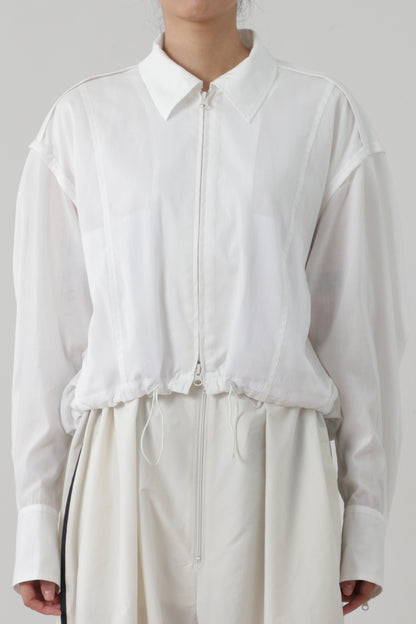 Collared Zipper Front Shirt