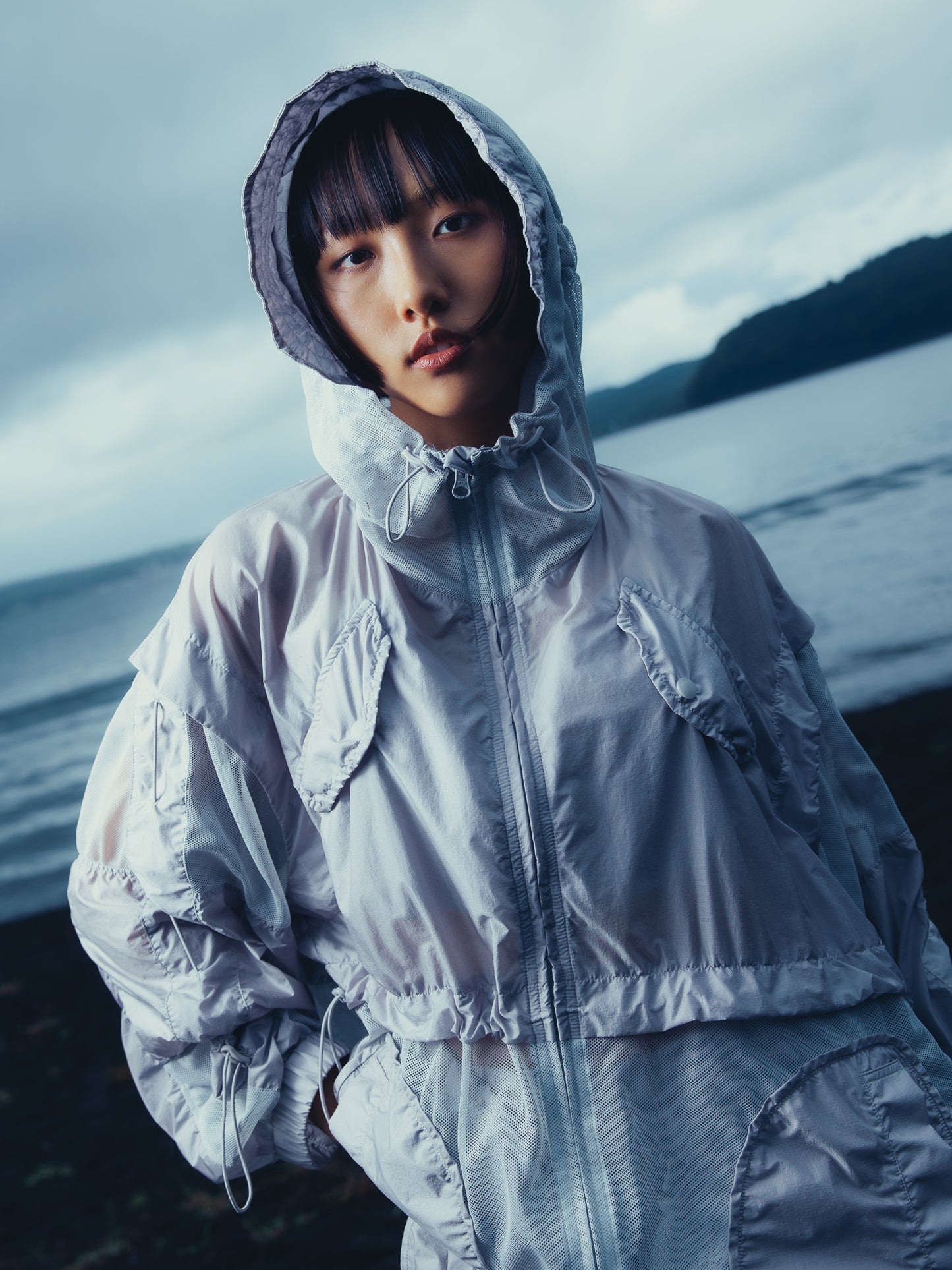 Mesh Comb. Blouson