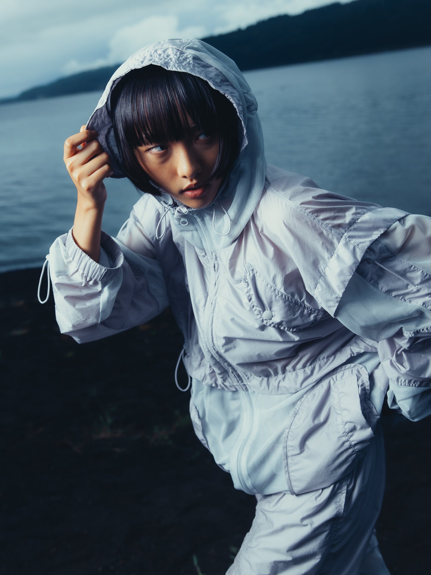 Mesh Comb. Blouson