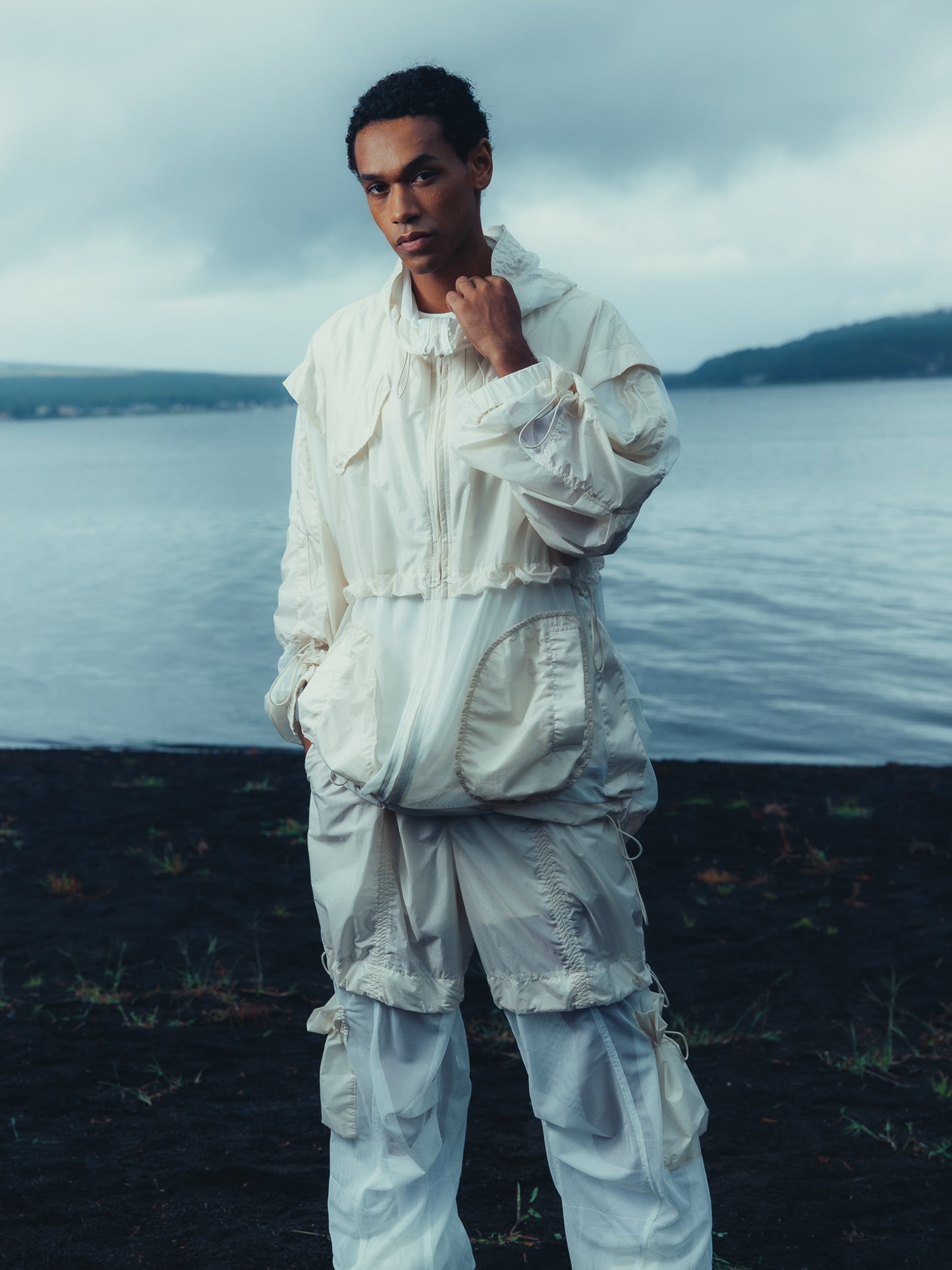 Mesh Comb. Blouson