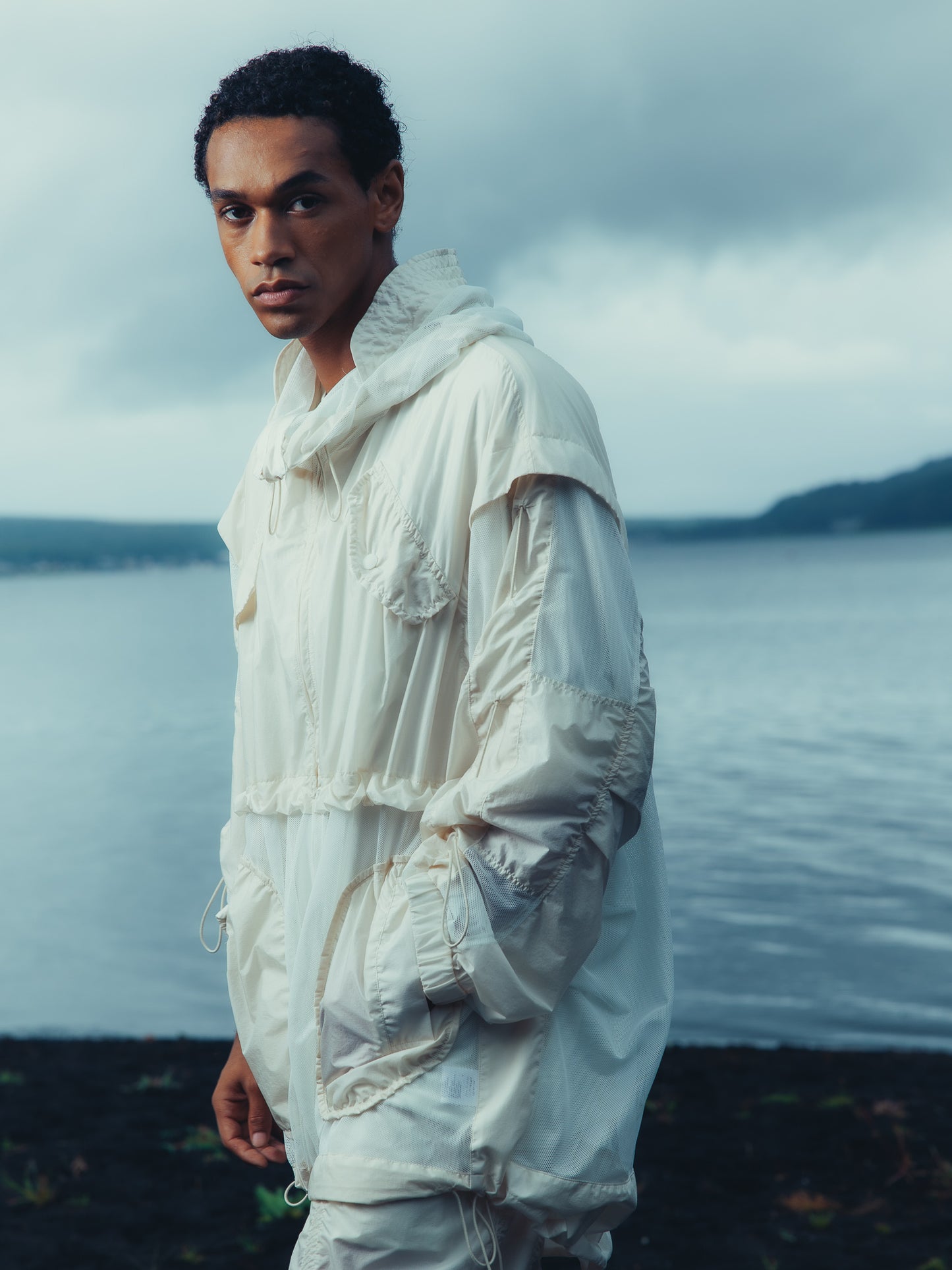 Mesh Comb. Blouson