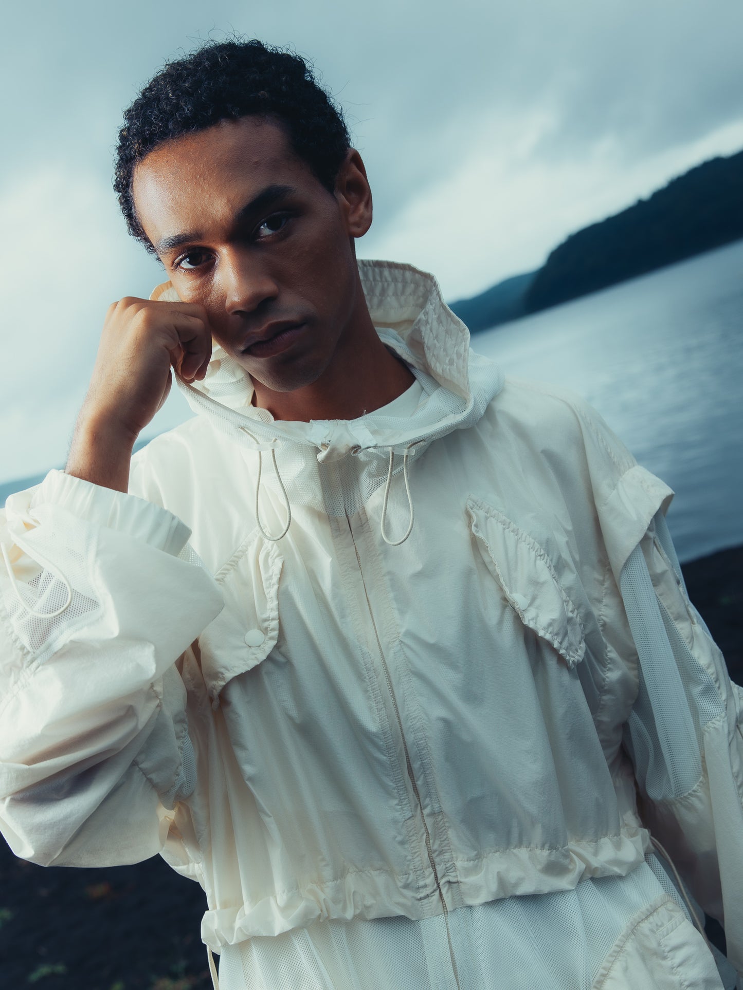 Mesh Comb. Blouson