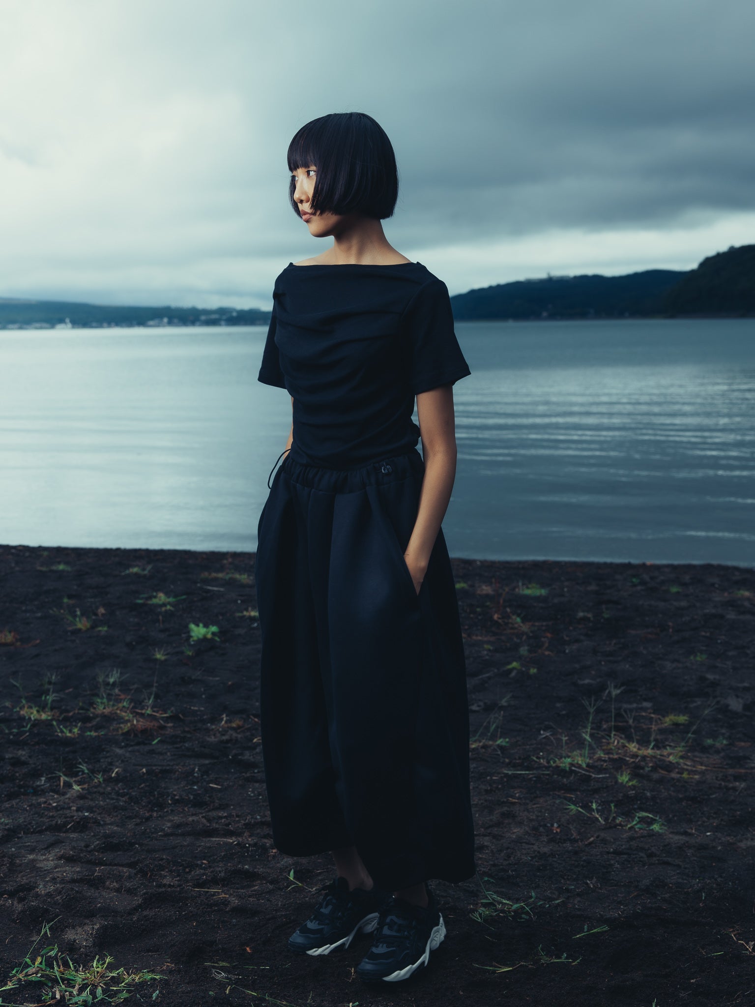 BASE CALM 【ベースカーム】 BLACKトップス BASE CALM