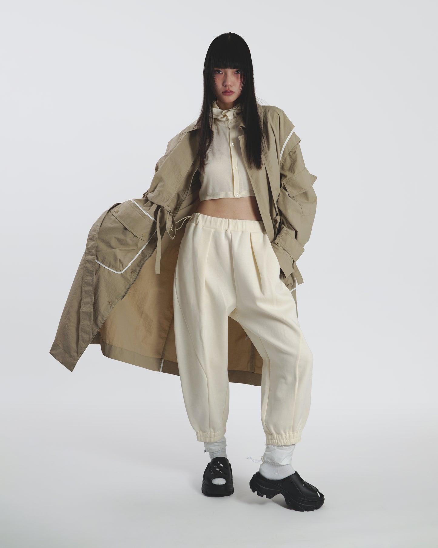 Hoodie Knit Short Cardigan