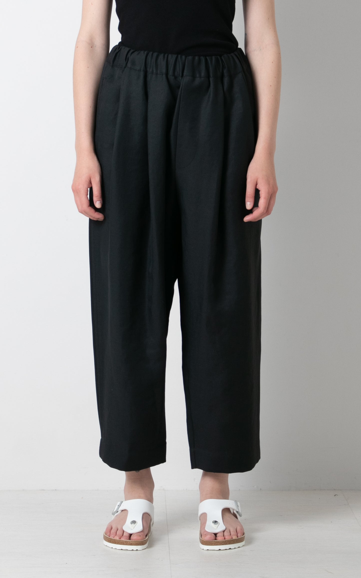 Easy tucked twill Pants