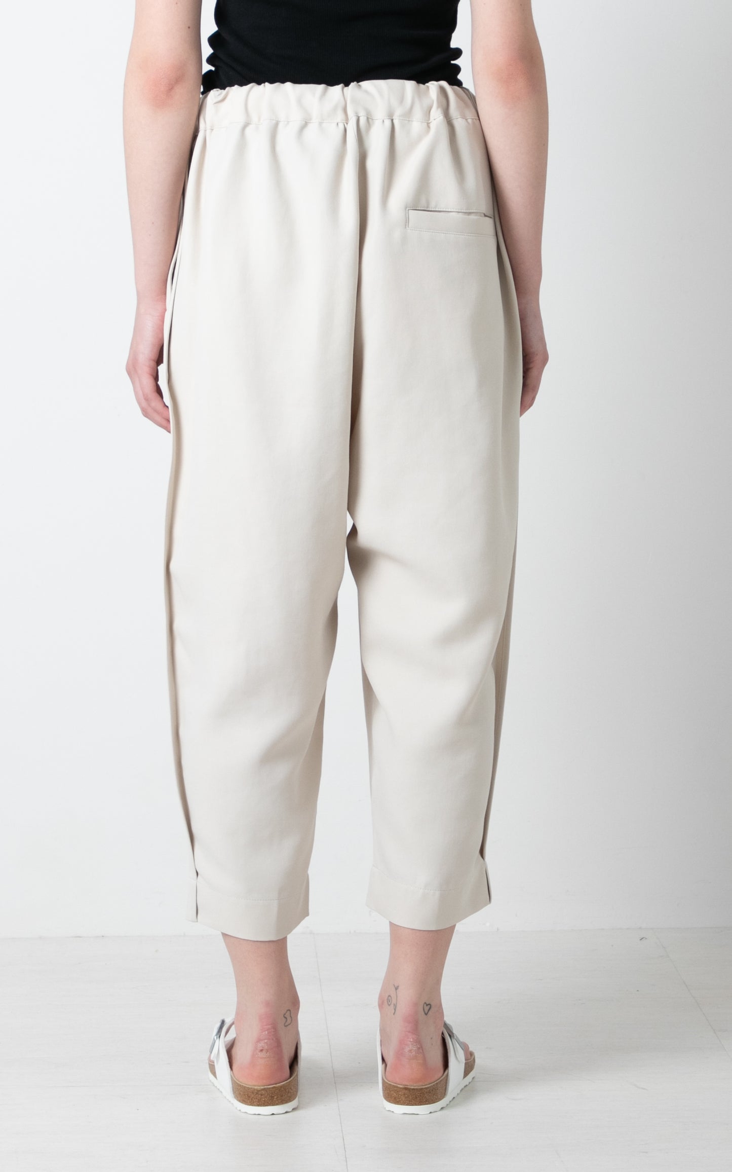 Easy tucked twill Pants