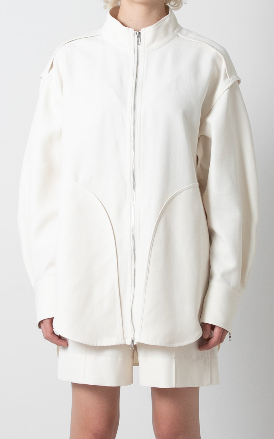 Zipper Front Overshirt