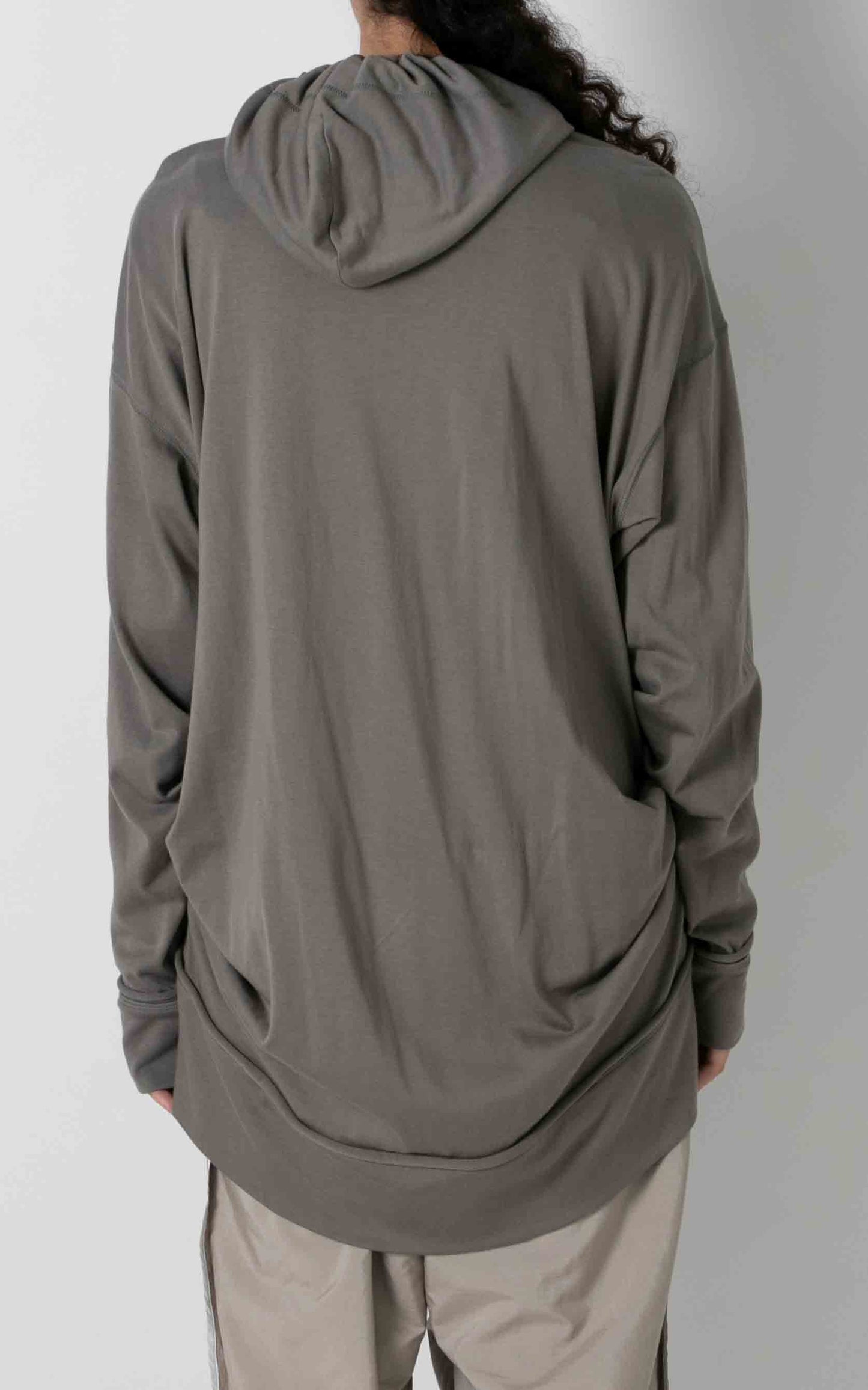 Zip-up Tucked Hoodie