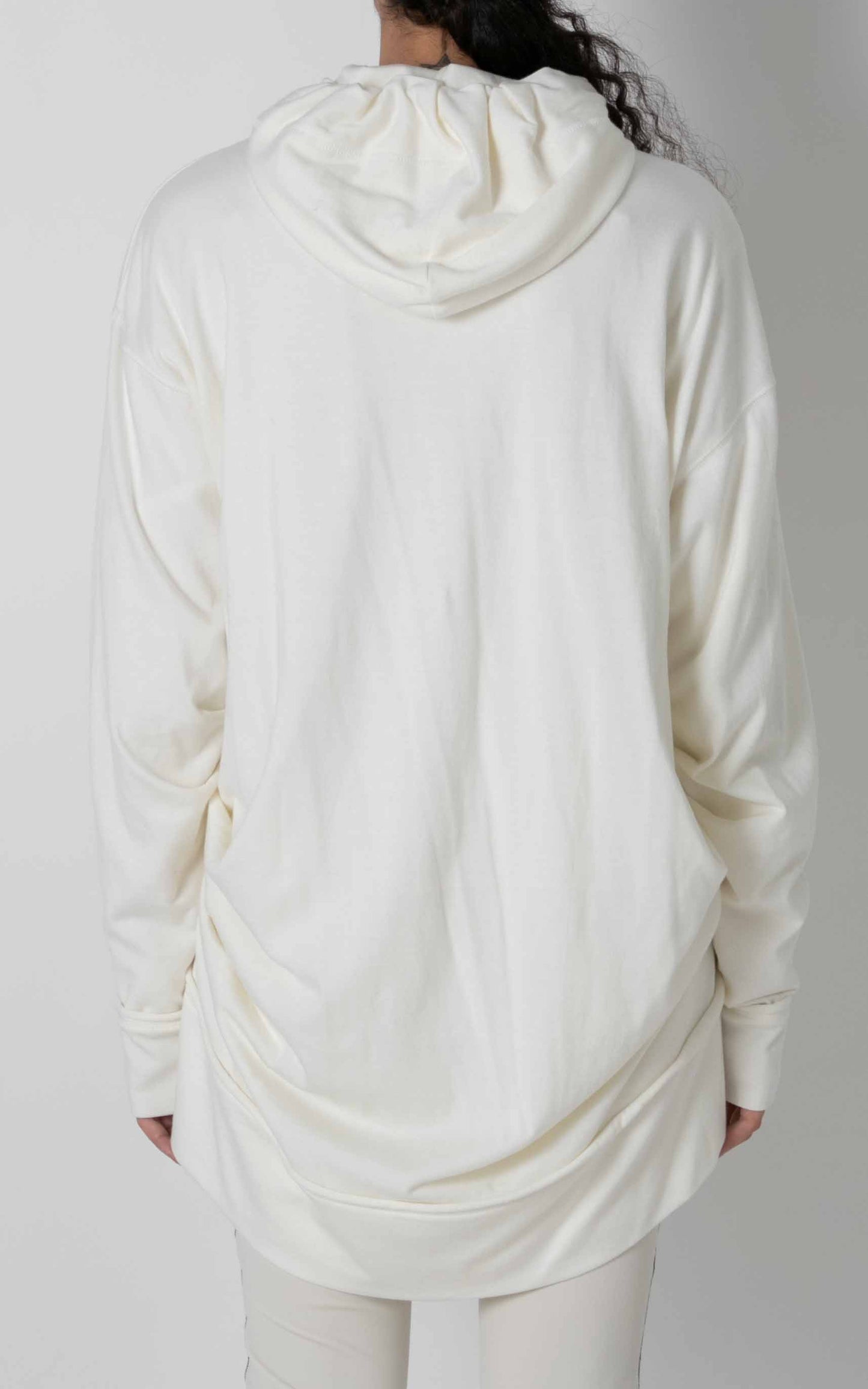 Zip-up Tucked Hoodie