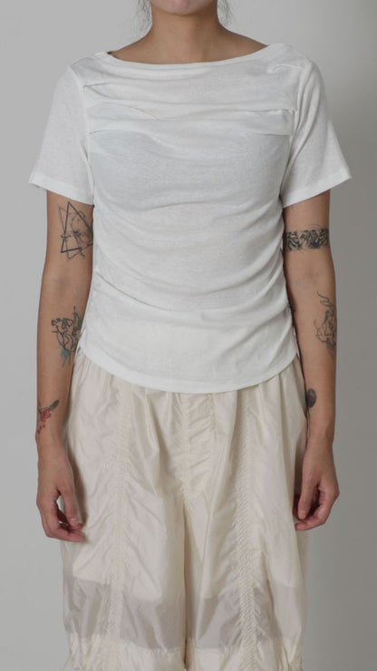Ribed Mini Drape Tee