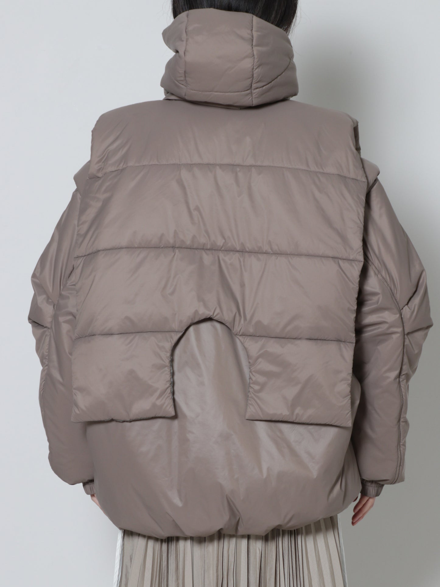 Padded Short Coat with Vest