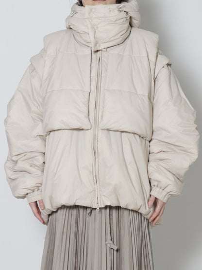 Padded Short Coat with Vest