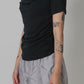 Ribed Mini Drape Tee