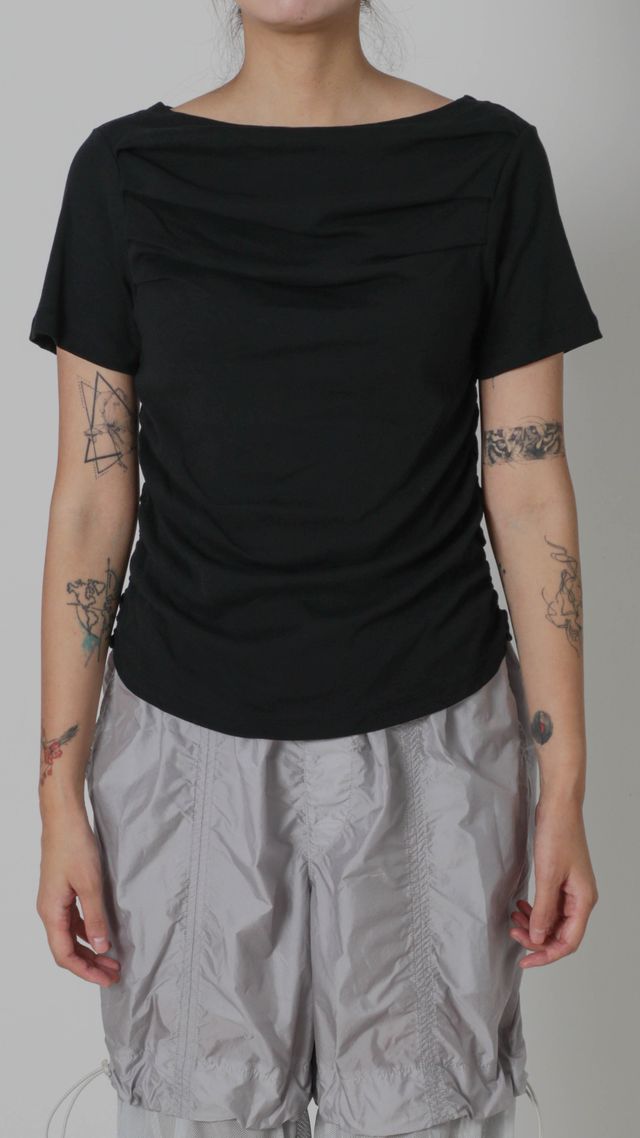 Ribed Mini Drape Tee