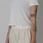 Ribed Ｍini Tee