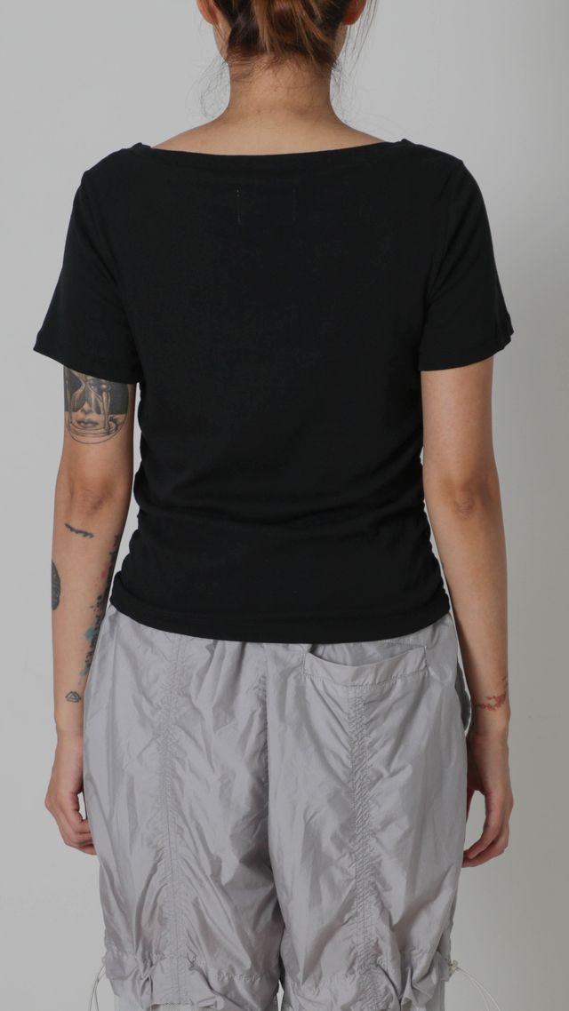 Ribed Mini Drape Tee