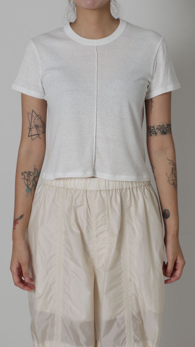 Ribed Ｍini Tee